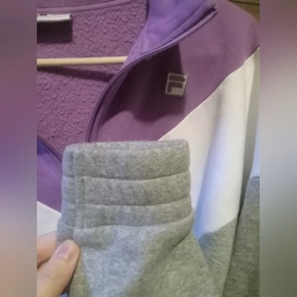 Fila 90s Multicolor Stripped Pullover Zipper Collar Sweater - Picture 2 of 5